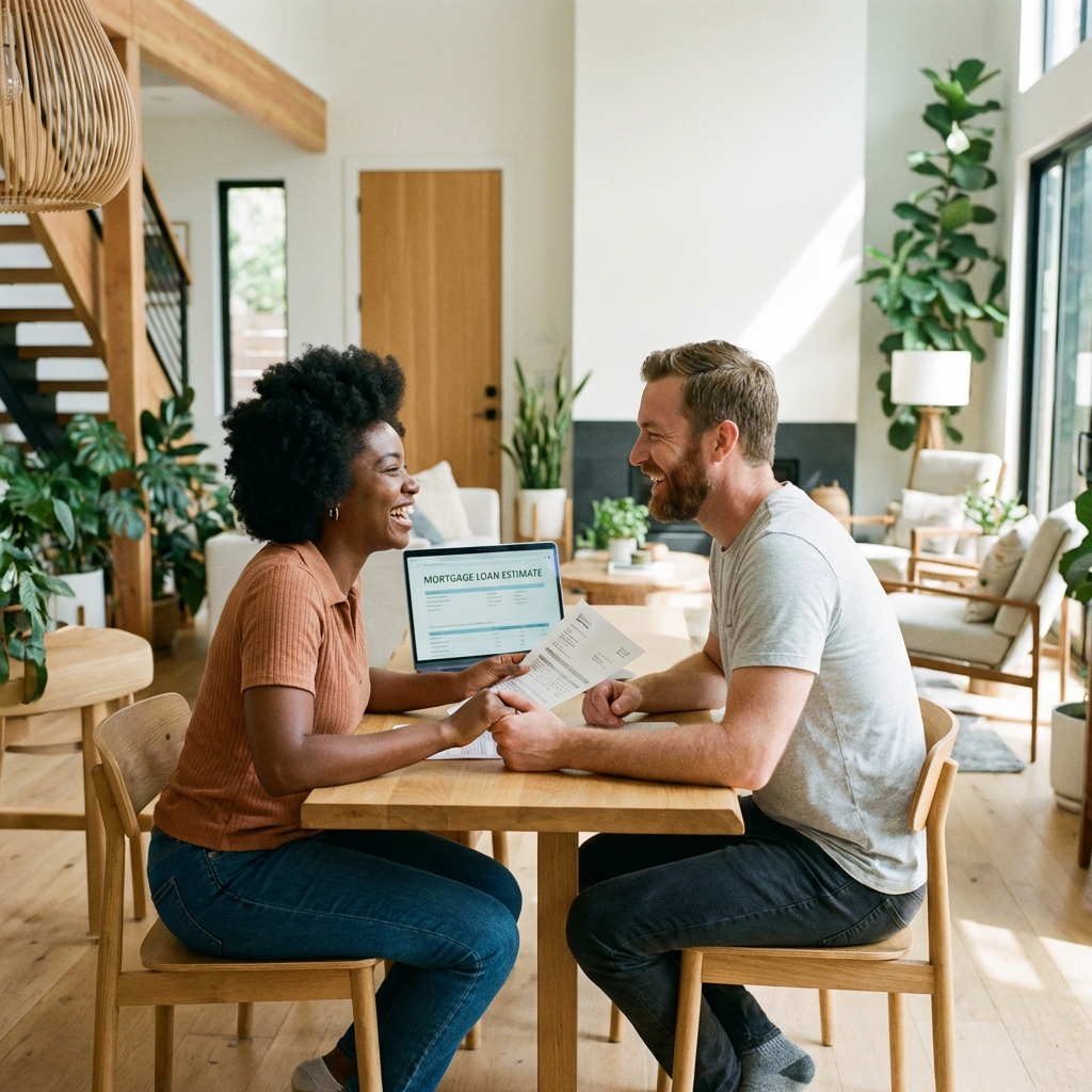Couple Reviewing Documents